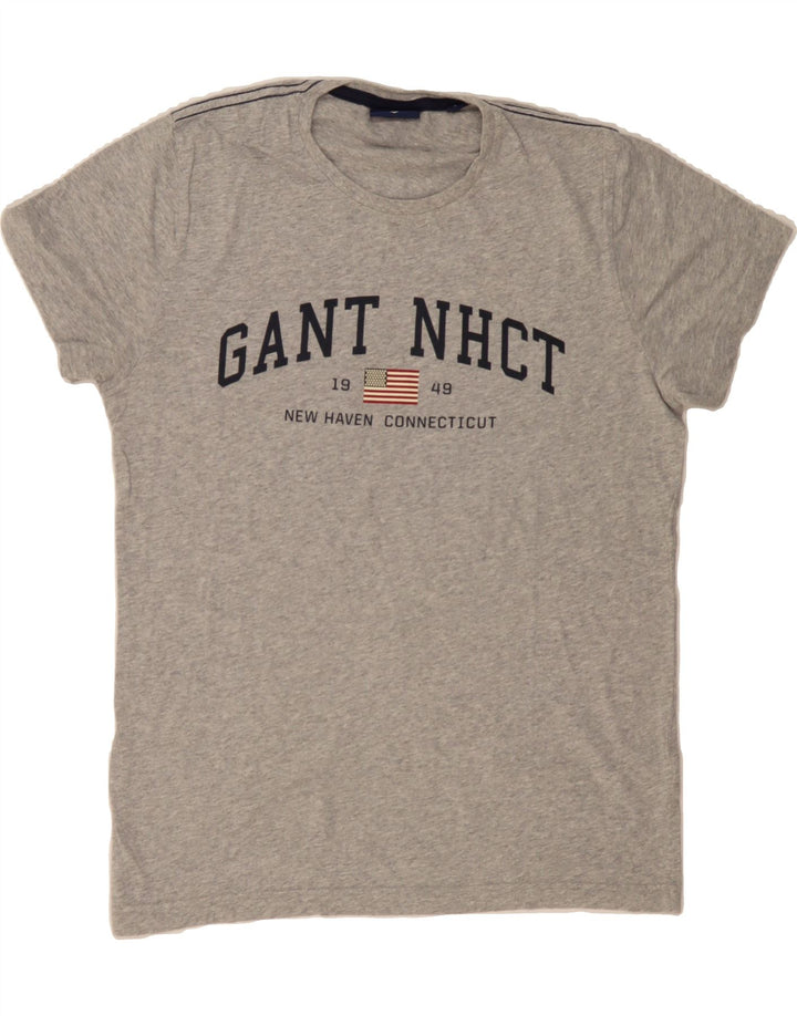 GANT Mens Graphic T-Shirt Top Small Grey Cotton Vintage Gant and Second-Hand Gant from Messina Hembry 