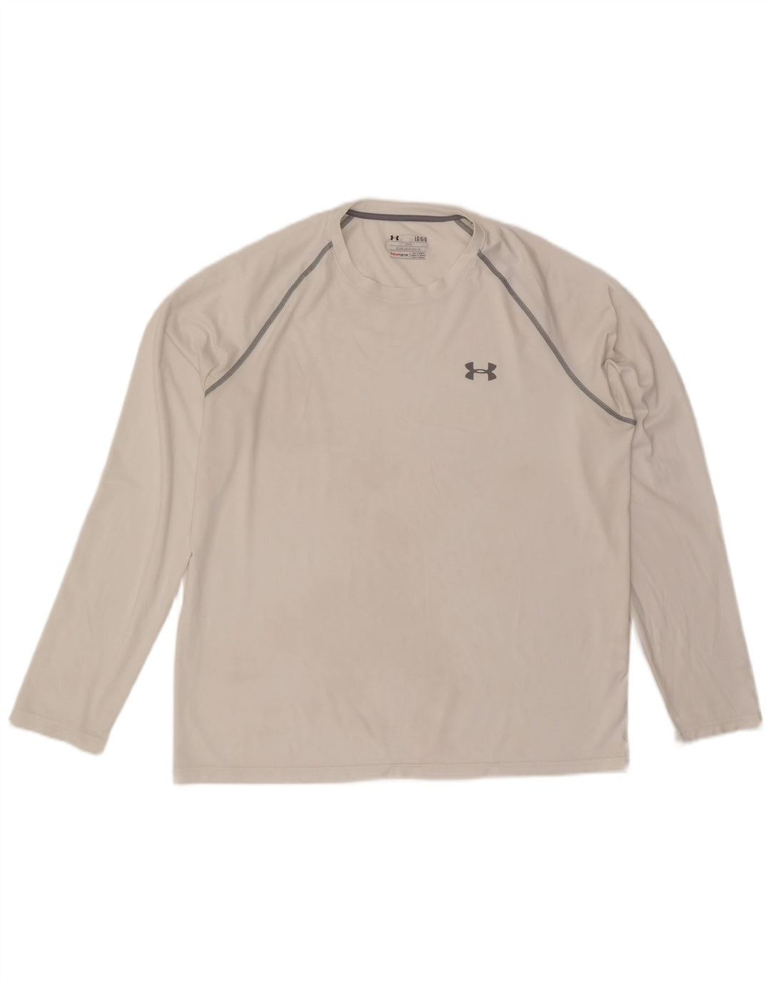 Muška majica Under Armour Heat Gear s dugim rukavima, veliki bijeli poliester