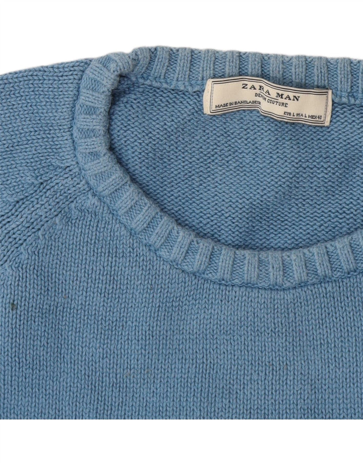 Zara muški pulover s okruglim izrezom na velike raznobojne pruge