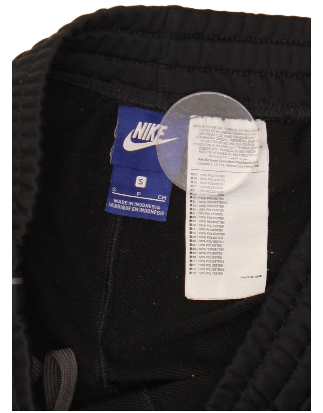 Nike muške hlače za trenirku Male crne poliesterske
