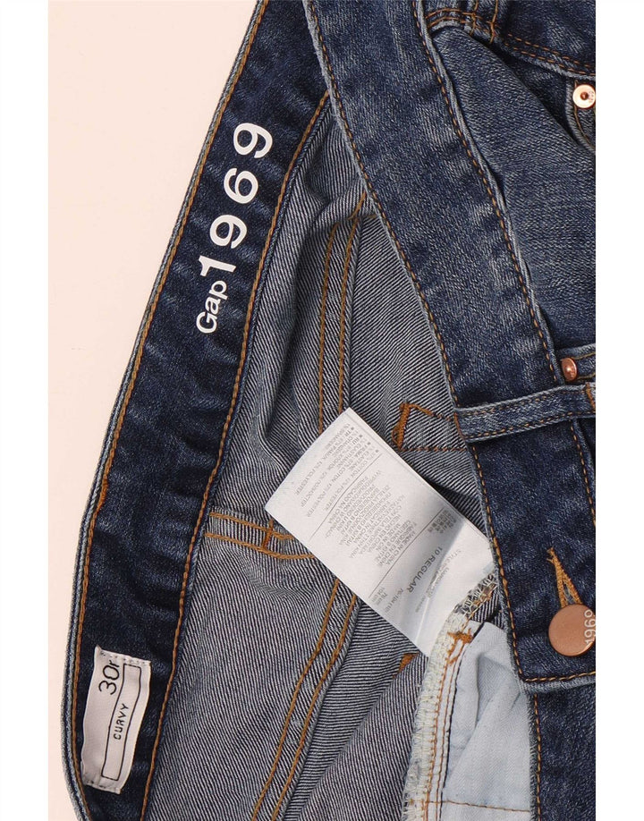 Gap ženske traperice s curvy bootcut US 10 Large W30 L33 plavi pamuk