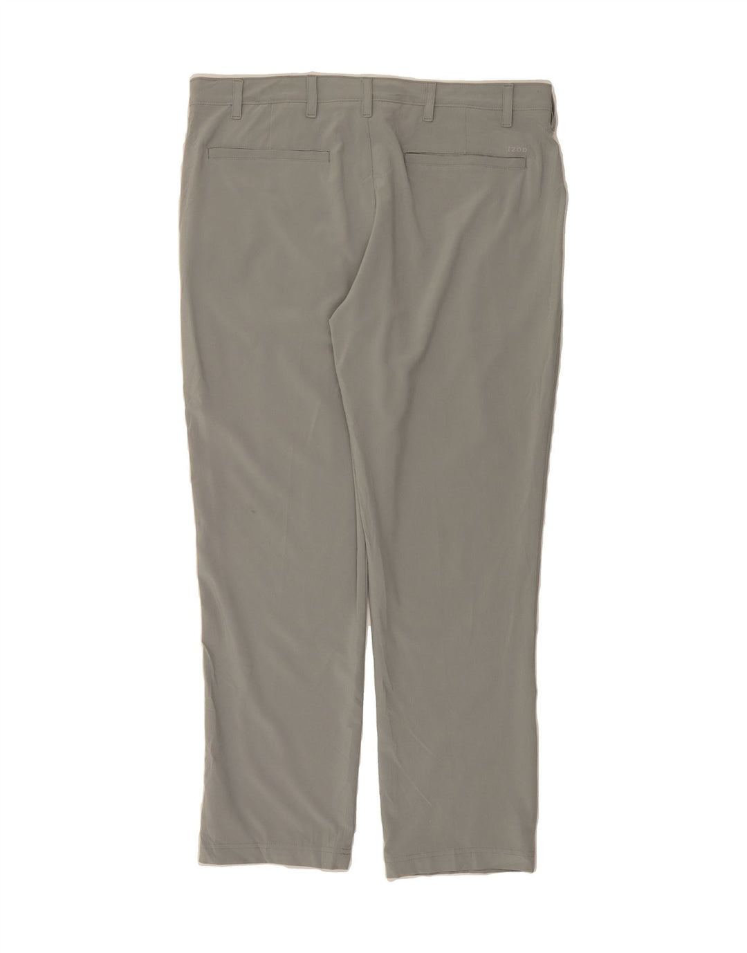 IZOD Mens Golf Straight Chino Trousers W38 L30 Grey Polyester Vintage Izod and Second-Hand Izod from Messina Hembry 