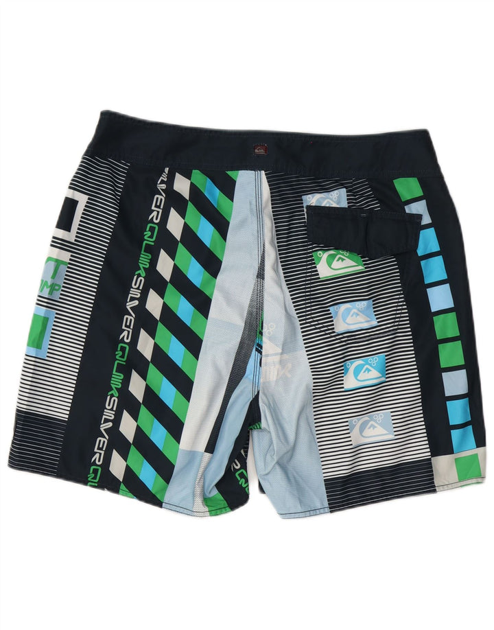 Quiksilver muške kratke hlače za plivanje s grafičkim motivima, velike, višebojne geometrije