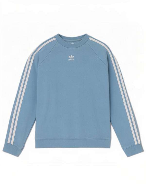 Adidas ženski džemper UK 8 Mali plavi pamuk