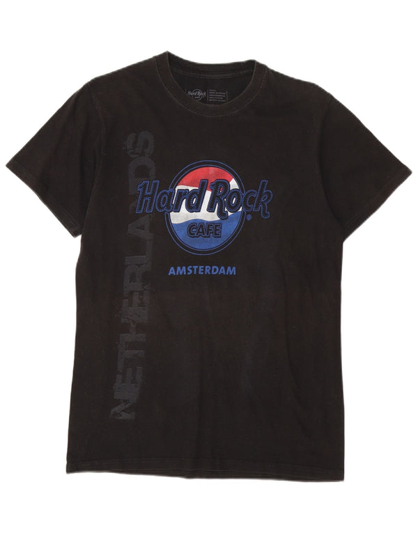 Hard Rock Cafe muška majica kratkih rukava s grafičkim motivima, mali crni pamuk