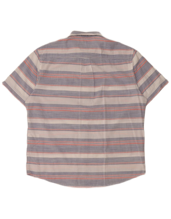 JAMES PRINGLE Muška košulja kratkih rukava, pamuk srednje bijele pruge