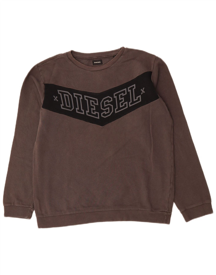 Diesel muška majica s grafičkim motivima, mala siva boja