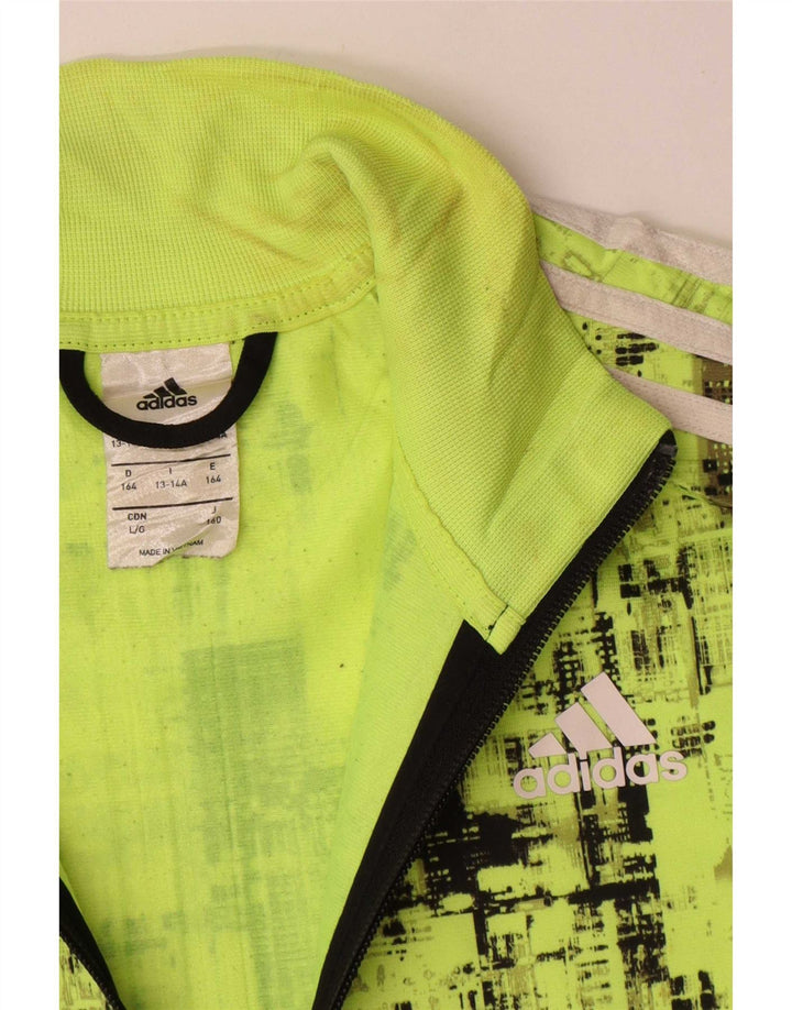 Adidas trenirka za dječake 13-14 godina Green Colourblock Poliester
