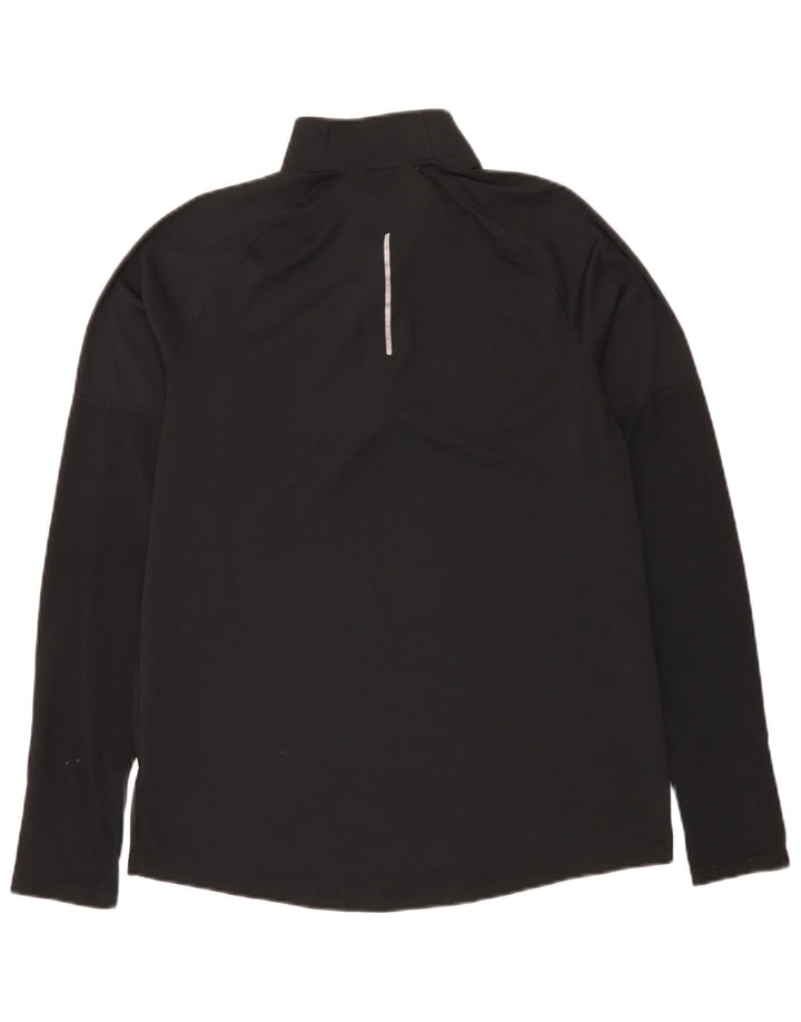 Nike Dri Fit majica s izrezom i srednjim gornjim dijelom trenirke od crnog poliestera