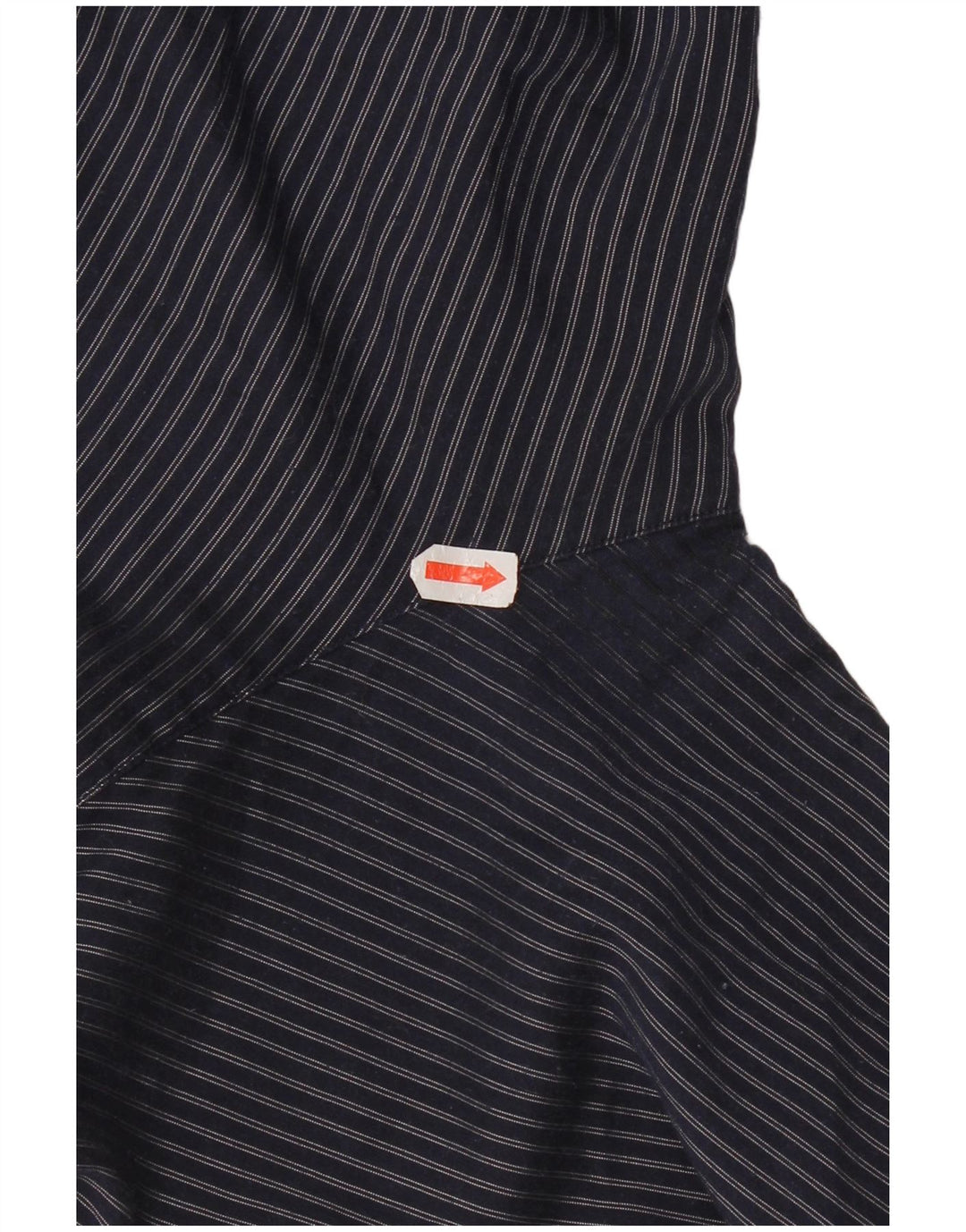 Armani muška karirana majica standardnog kroja, velika mornarskoplava prugasta poliesterska majica