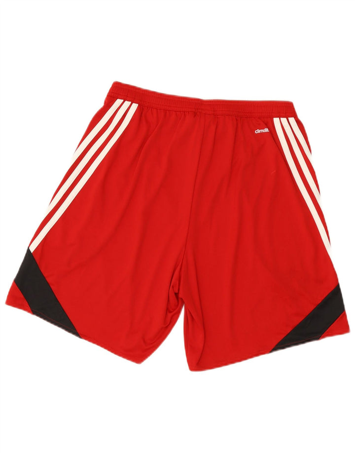 Adidas muške Climalite sportske kratke hlače srednje crvene boje od poliestera