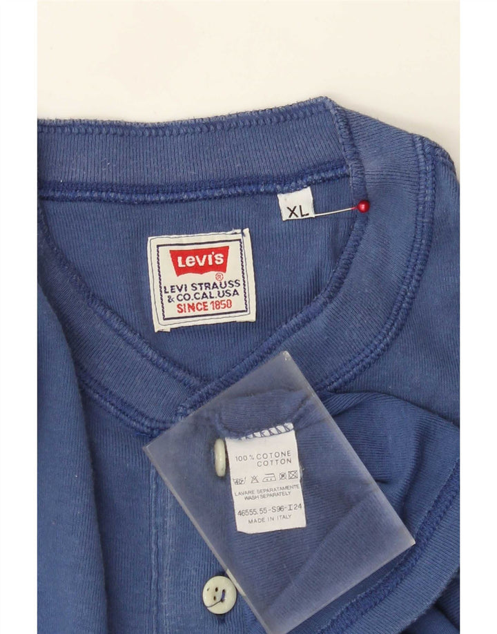 Levi's muška majica dugih rukava XL plavi pamuk