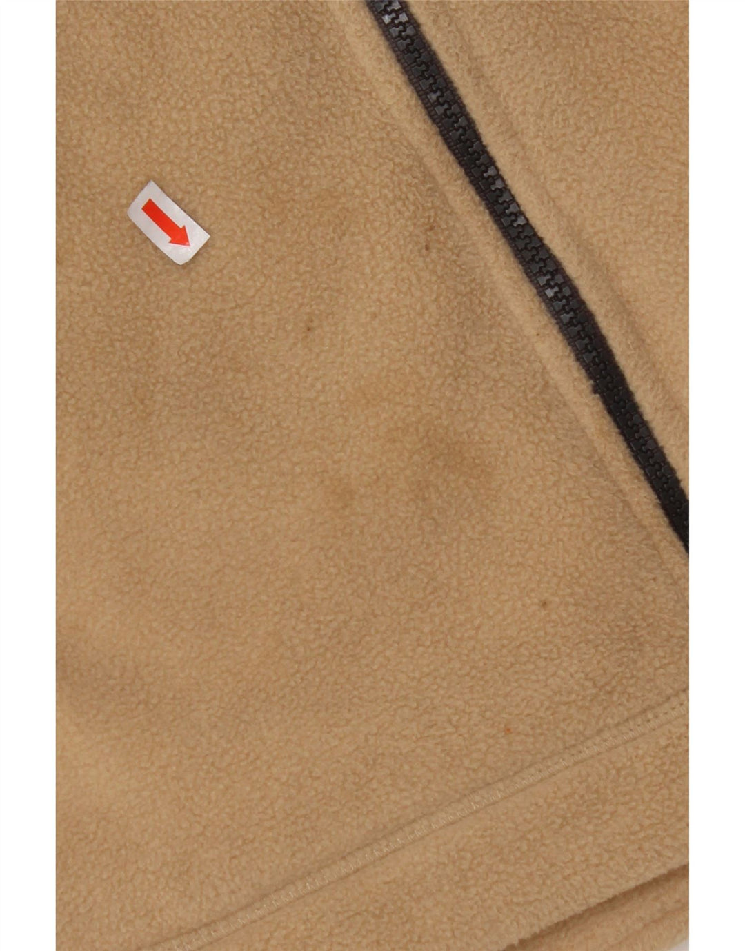 THINK PINK Mens Fleece Gilet UK 38 Medium Beige Colourblock Polyester