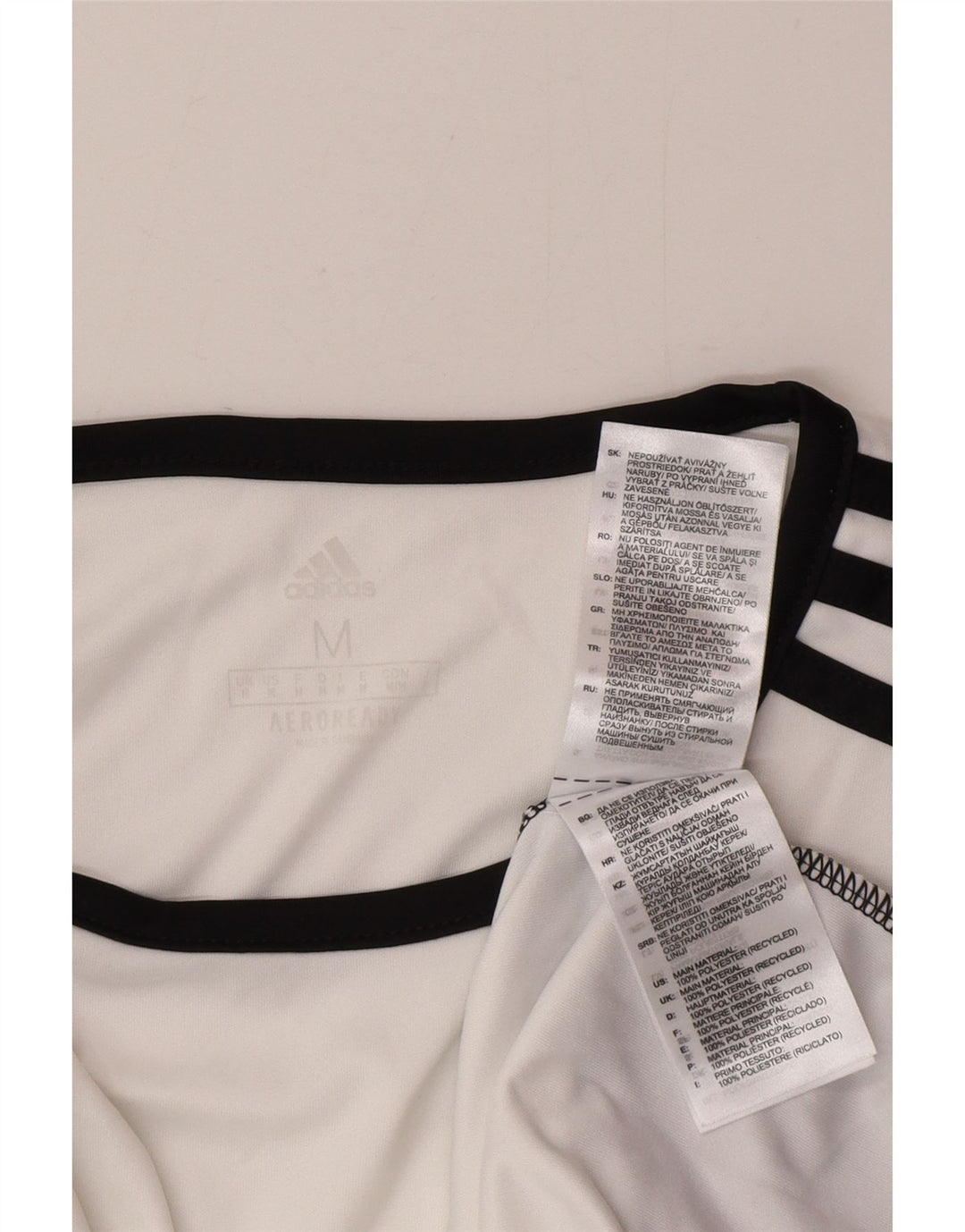 Adidas muška Aeroready majica kratkih rukava srednje bijele boje od poliestera