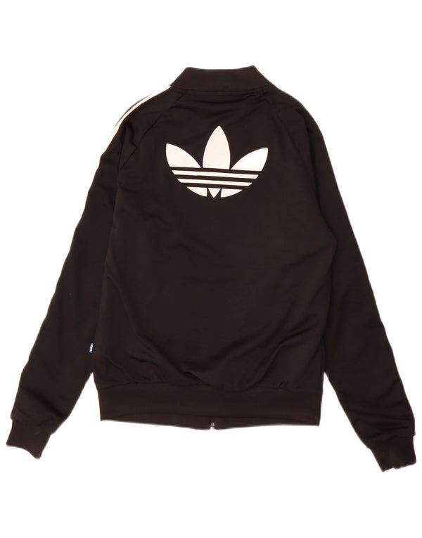 Adidas ženska gornja jakna trenirke s grafičkim motivima UK 6 XS crna sportska
