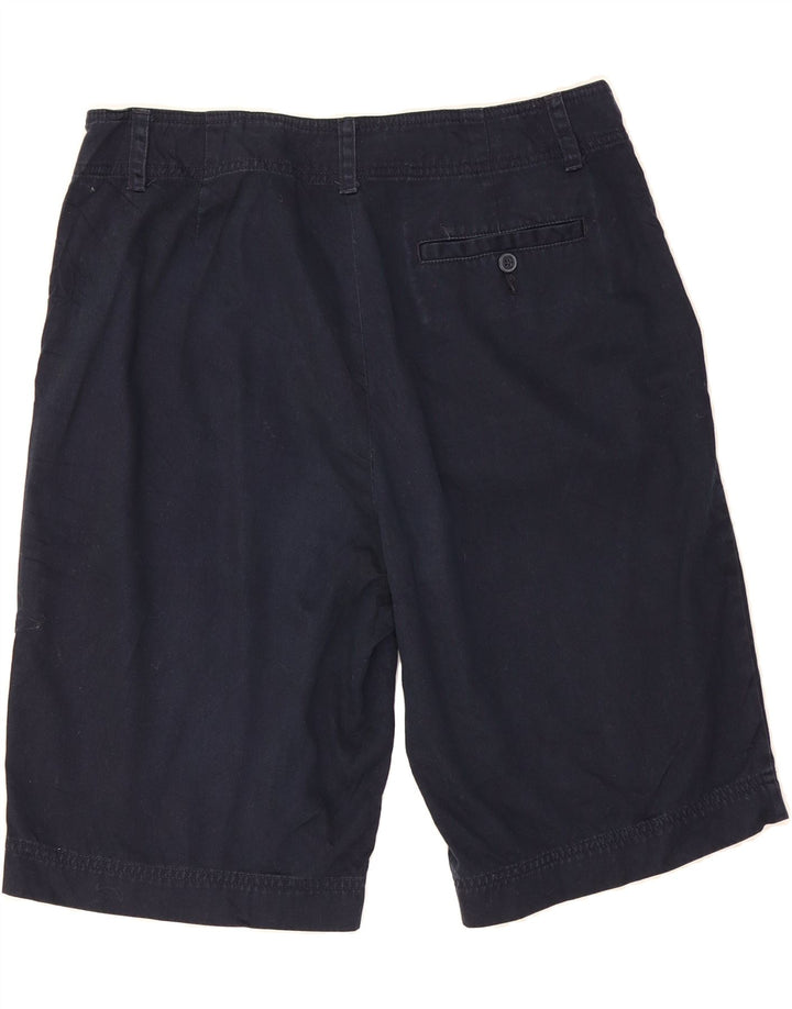 CHAPS Womens Chino Shorts US 12 Large W34 Navy Blue Cotton Vintage Chaps and Second-Hand Chaps from Messina Hembry 