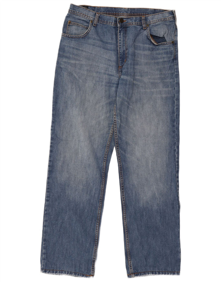 Lee Mens Brooklyn Straight Jeans W36 L31 Plavi pamuk