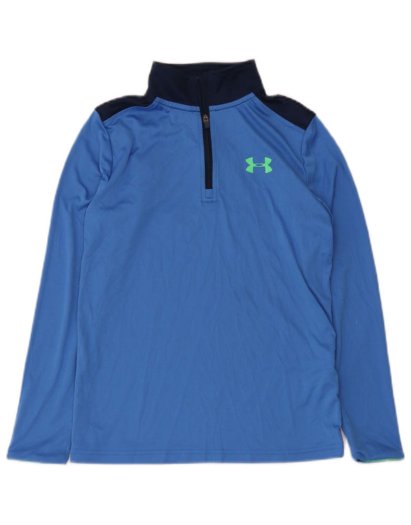 Under Armour Boys Graphic Pulover Trenirka Top 9-10 Years Medium Blue