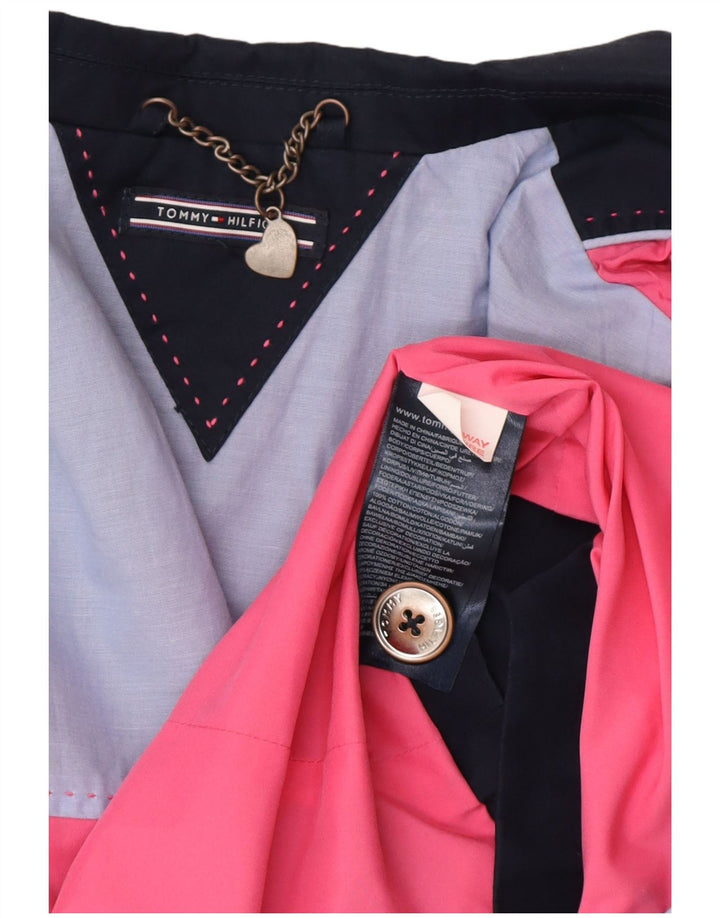 TOMMY HILFIGER Jakna sa blejzerom s 1 gumbom za djevojčice 9-10 godina tamnoplavi pamuk