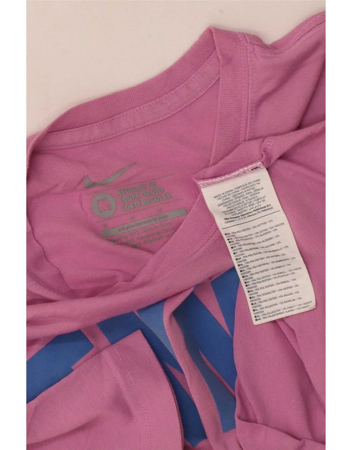 Muška majica kratkih rukava Nike Regular Fit Graphic, srednji ružičasti poliester