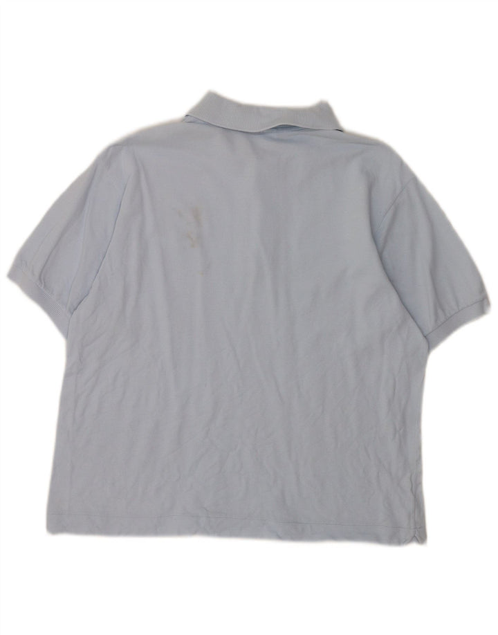 Lacoste muška polo majica veličine 4 srednje plavi pamuk