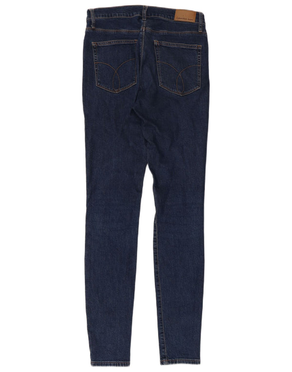 CALVIN KLEIN Ženske uske traperice W29 L34 tamnoplave