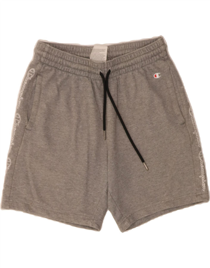 CHAMPION Mens Graphic Sport Shorts Small Grey Cotton Vintage Champion and Second-Hand Champion from Messina Hembry 