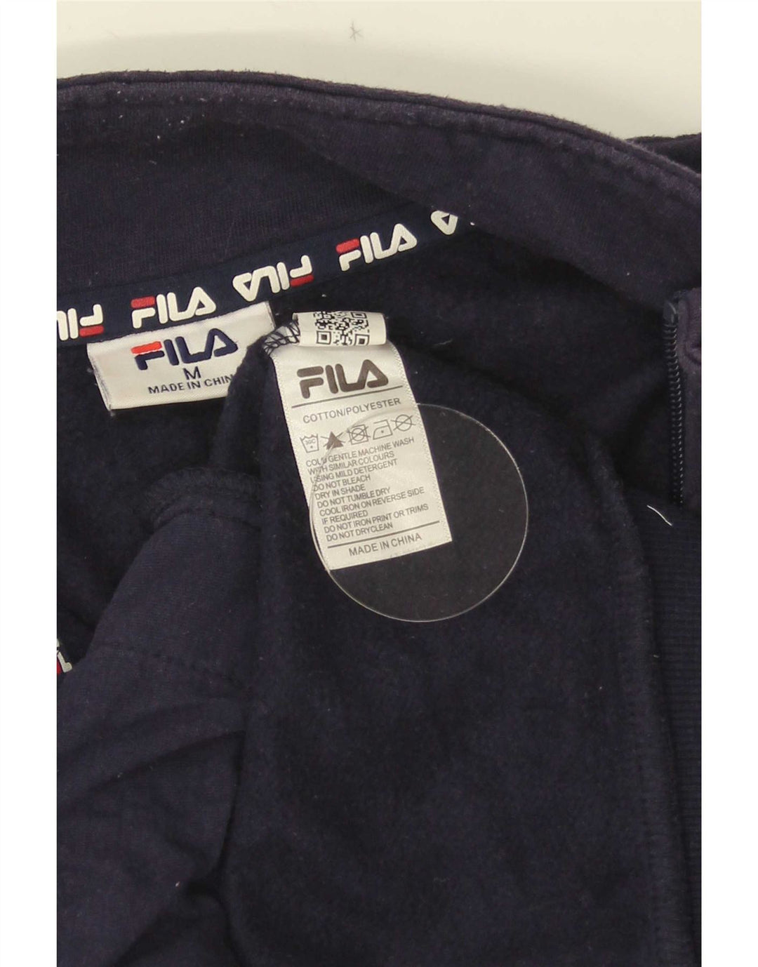 Fila muška trenirka s izrezom na patentni zatvarač srednje tamnoplave boje
