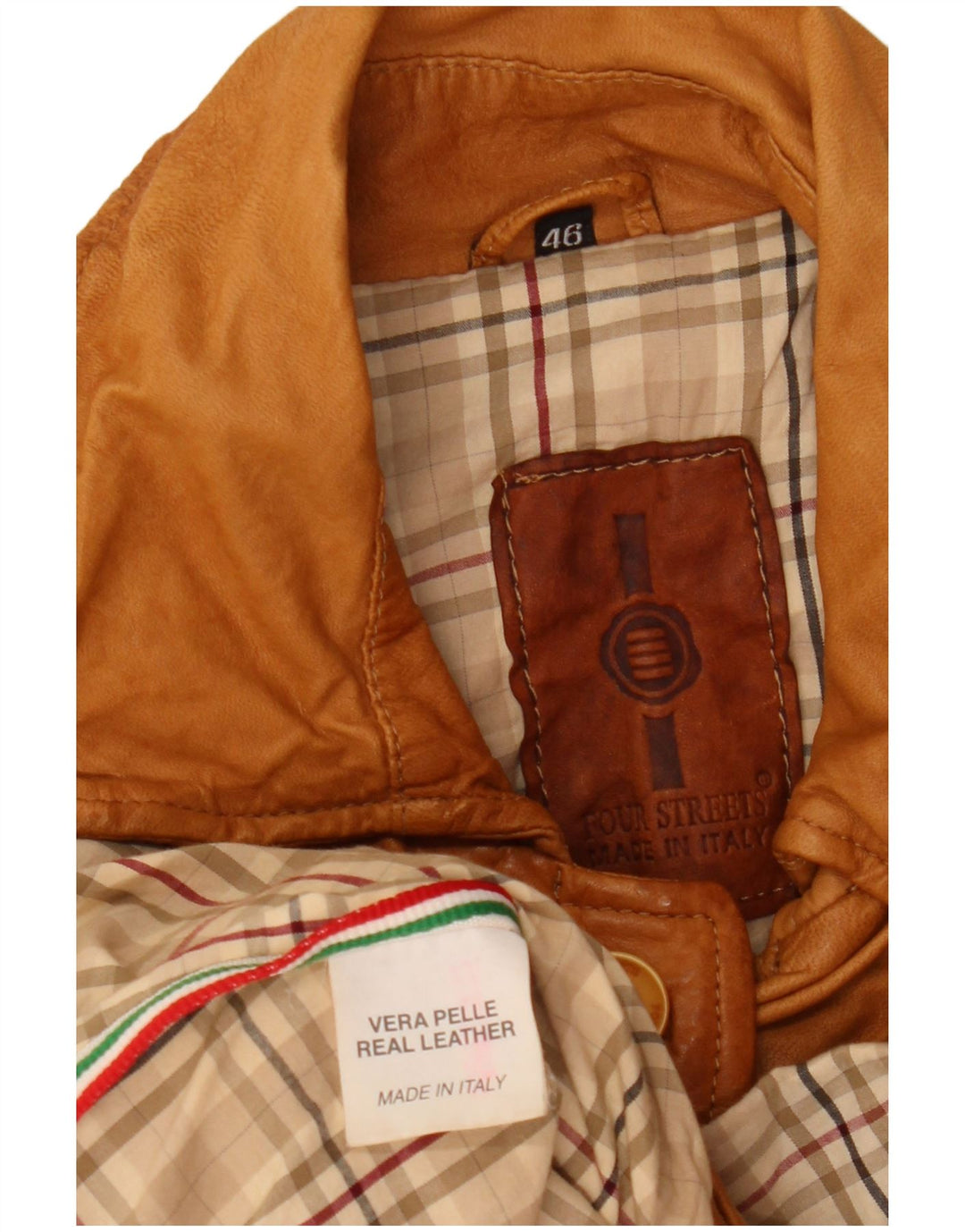 Vintage ženska kožna jakna IT 46 Large Brown Leather