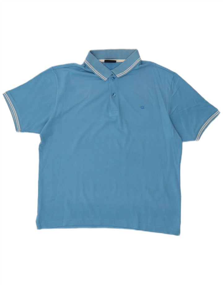 CHAMPION Mens Polo Shirt Medium Blue