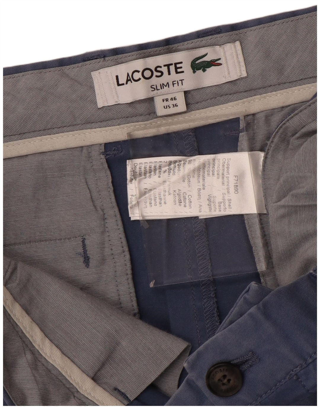 Lacoste muške uske chino kratke hlače veličina 46 velike W36 plave