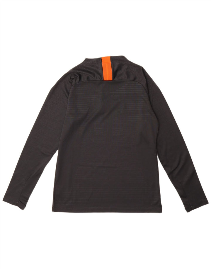 Nike Mens Chelsea FC Zip Deck Graphic Majica dugih rukava mala siva poliester