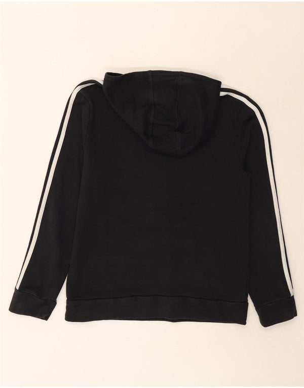 Adidas Ženska majica s kapuljačom s kapuljačom UK 10 Mali crni pamuk