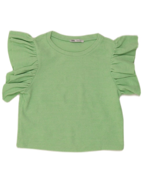 Zara ženski kratki top UK 10 Small Green