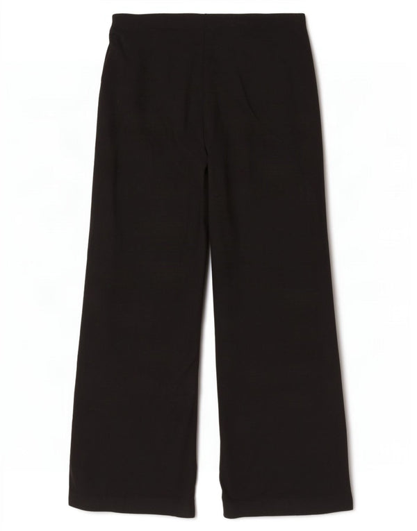 Marks & Spencer ženske široke ležerne hlače UK 16 Large W36 L28 crne