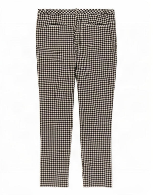 Marks & Spencer ženske ležerne hlače UK 14 Large W36 L28 Black Gingham