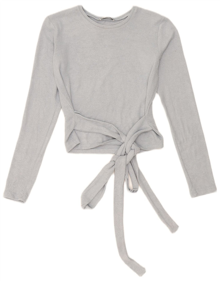 Zara ženski kratki rukav dugih rukava UK 10 Small Blue