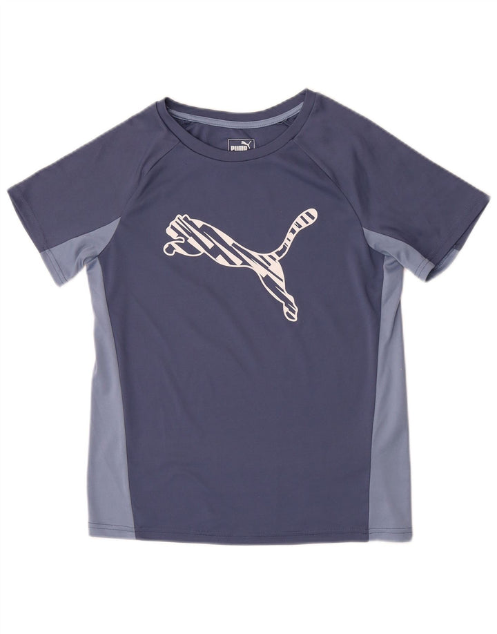 Puma ženska majica kratkih rukava s grafičkim motivima UK 12 Medium Blue Colourblock poliester