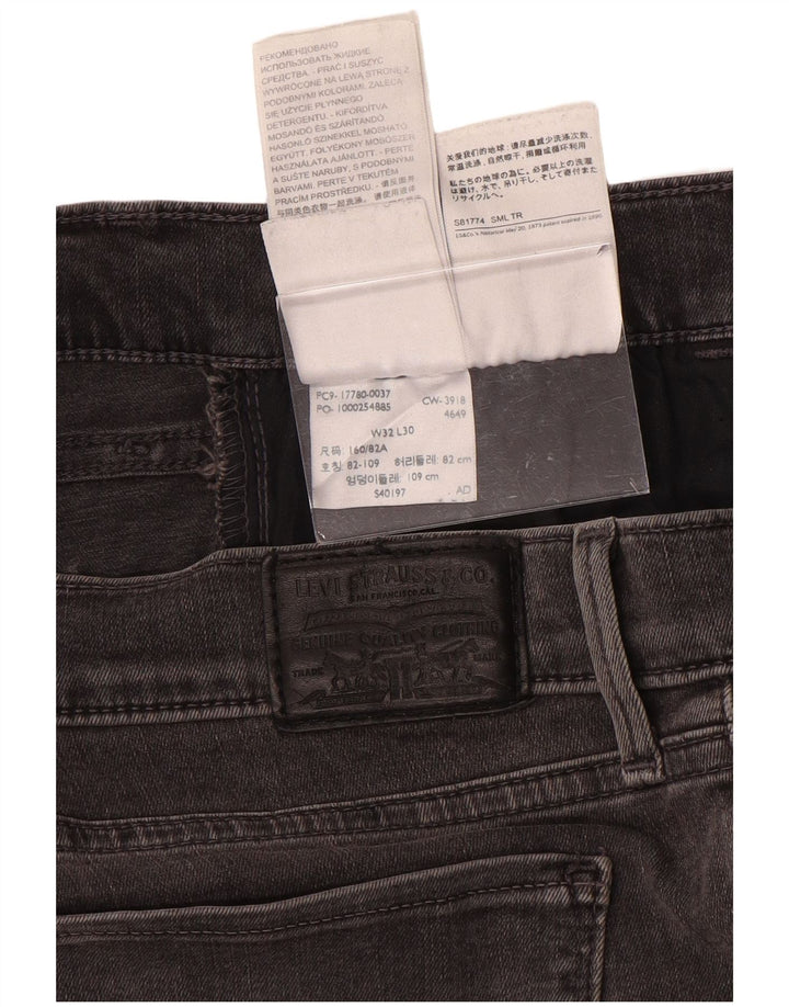 LEVI'S ženske 710 super uske traperice W32 L30 sivi pamuk