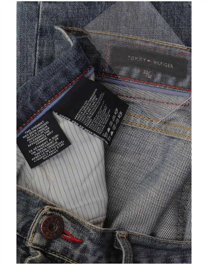 TOMMY HILFIGER Muške ravne traperice W33 L32 Plavi pamuk