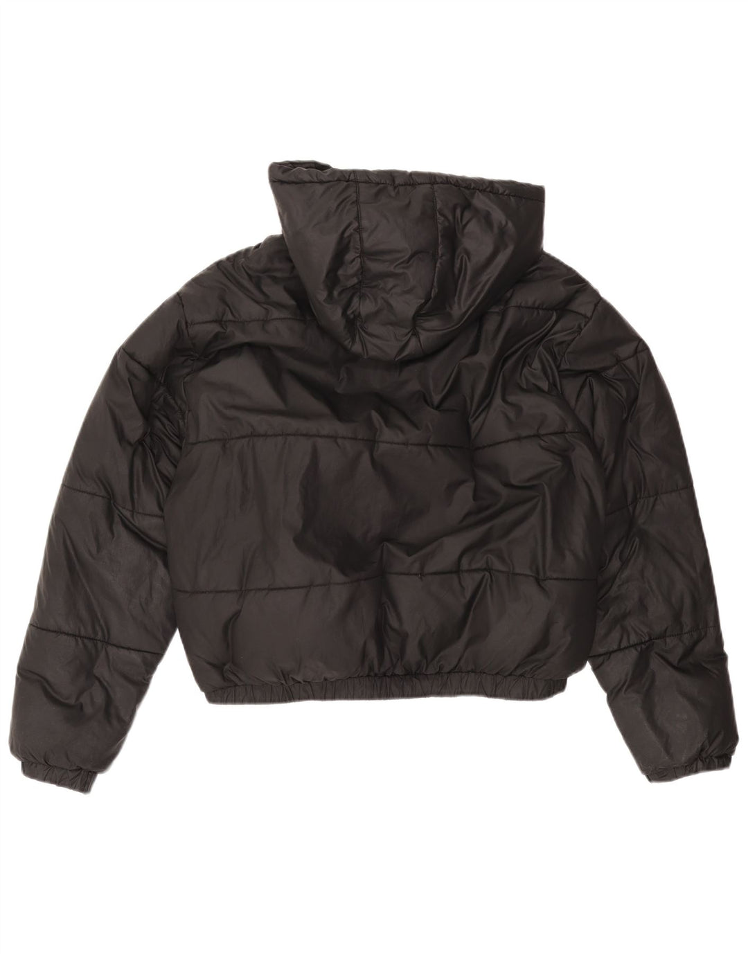 ELLESSE ženska prevelika podstavljena jakna s kapuljačom UK 12 srednji crni poliester