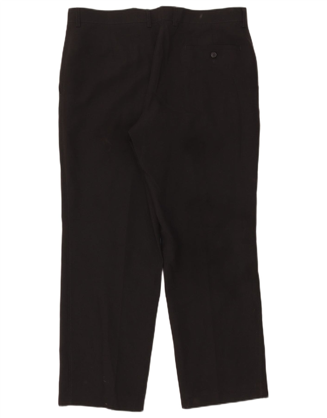 Marks & Spencer muške ravne chino hlače W36 L29 crni poliester