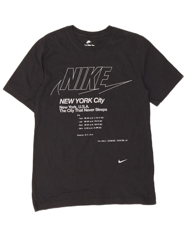 Nike Mens New York City Graphic T-Shirt Top srednje crni pamuk