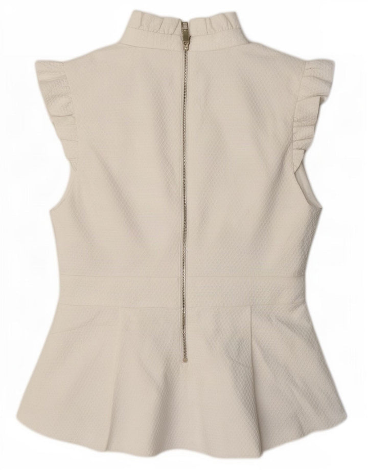 Ted Baker Ženska bluza Gornja veličina 4 veliki bijeli poliester