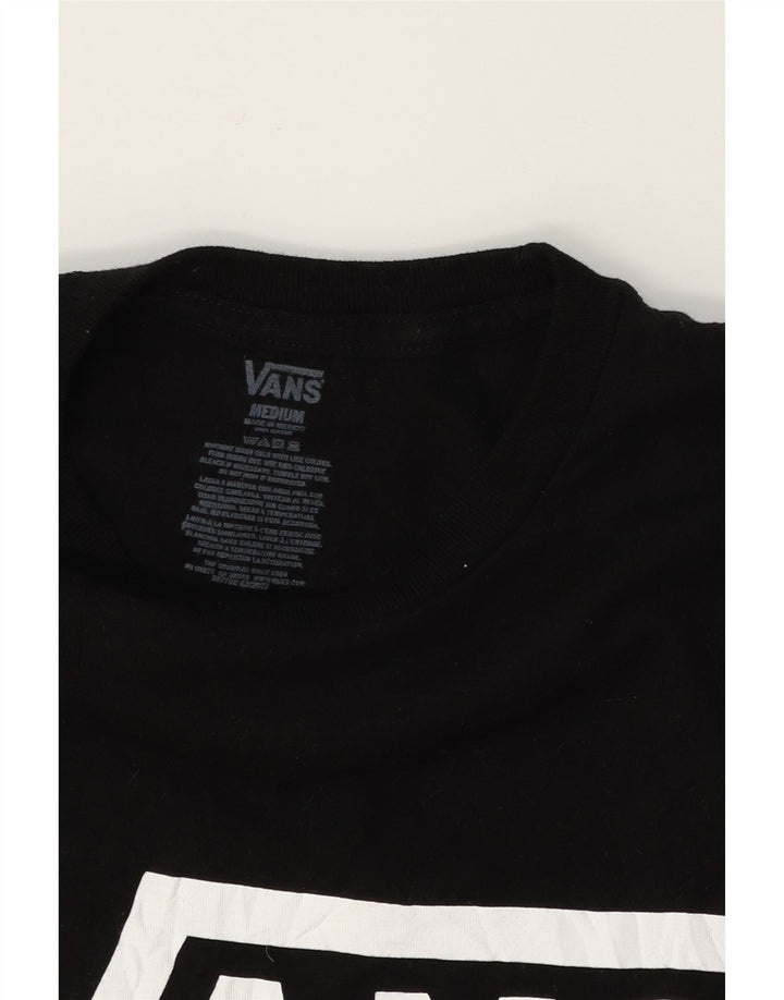 VANS Mens Graphic T-Shirt Top Medium Black Cotton Vintage Vans and Second-Hand Vans from Messina Hembry 