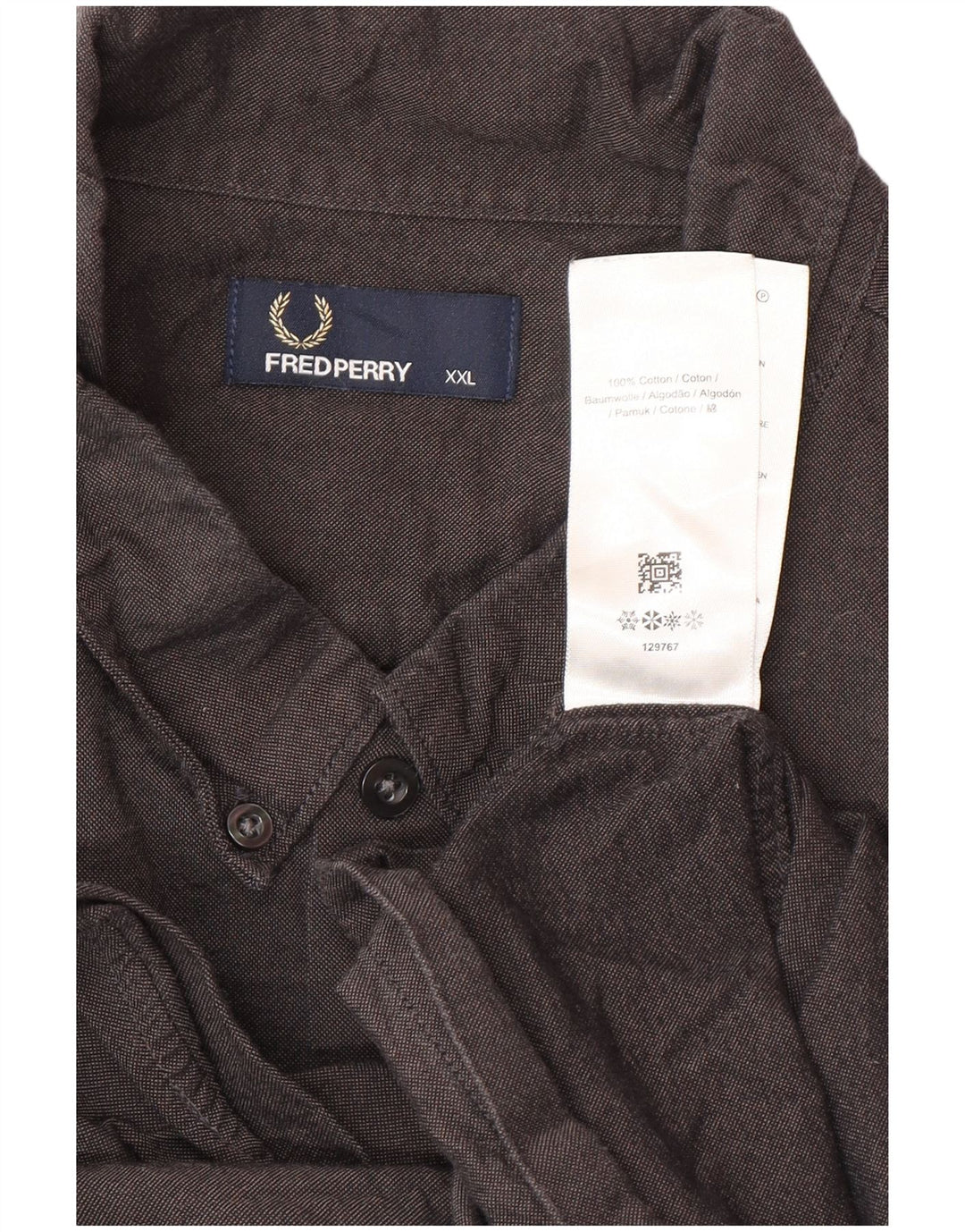 Fred Perry muška košulja 2XL sivi pamuk