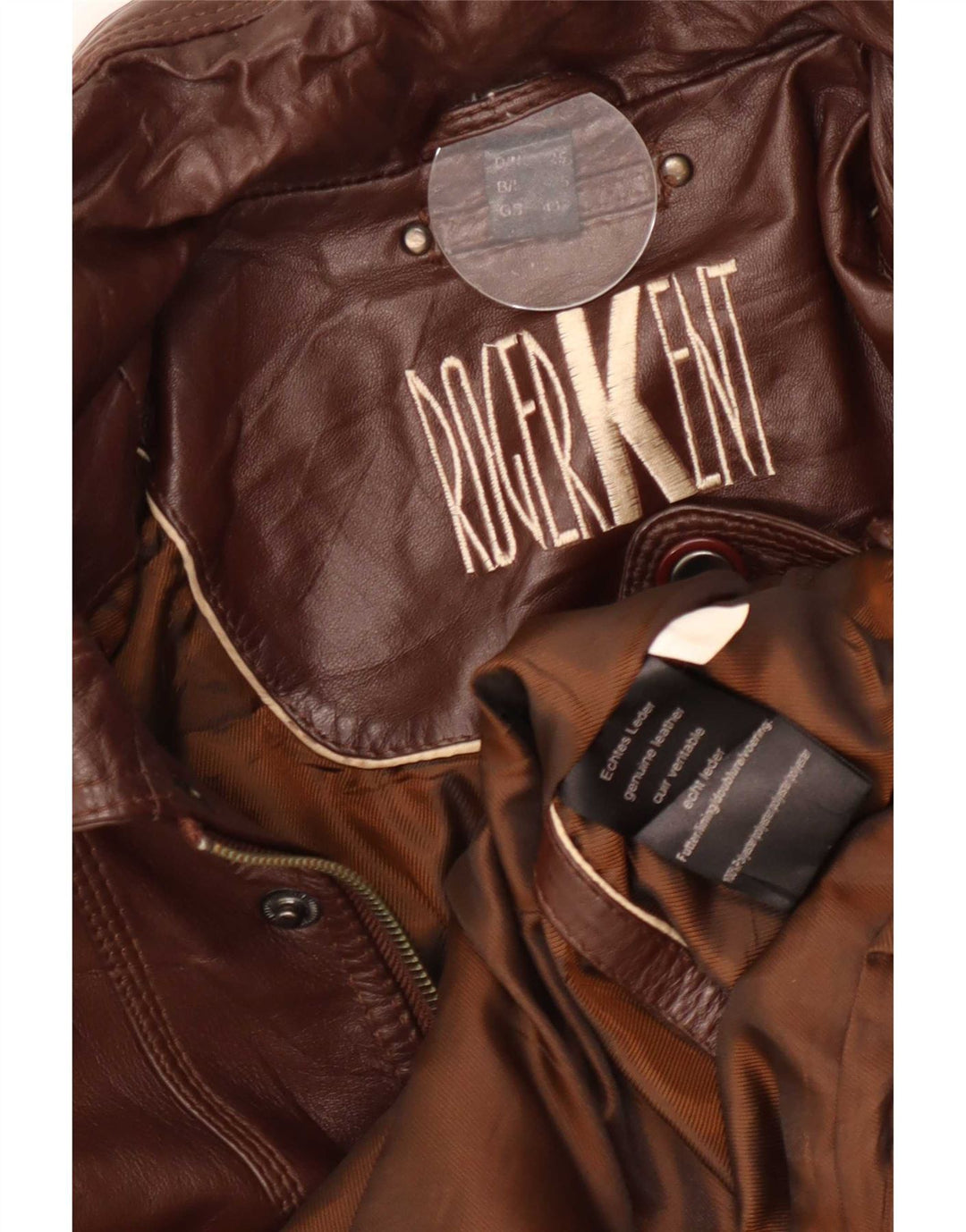 Roger Kent muška kožna jakna UK 40 Large Brown