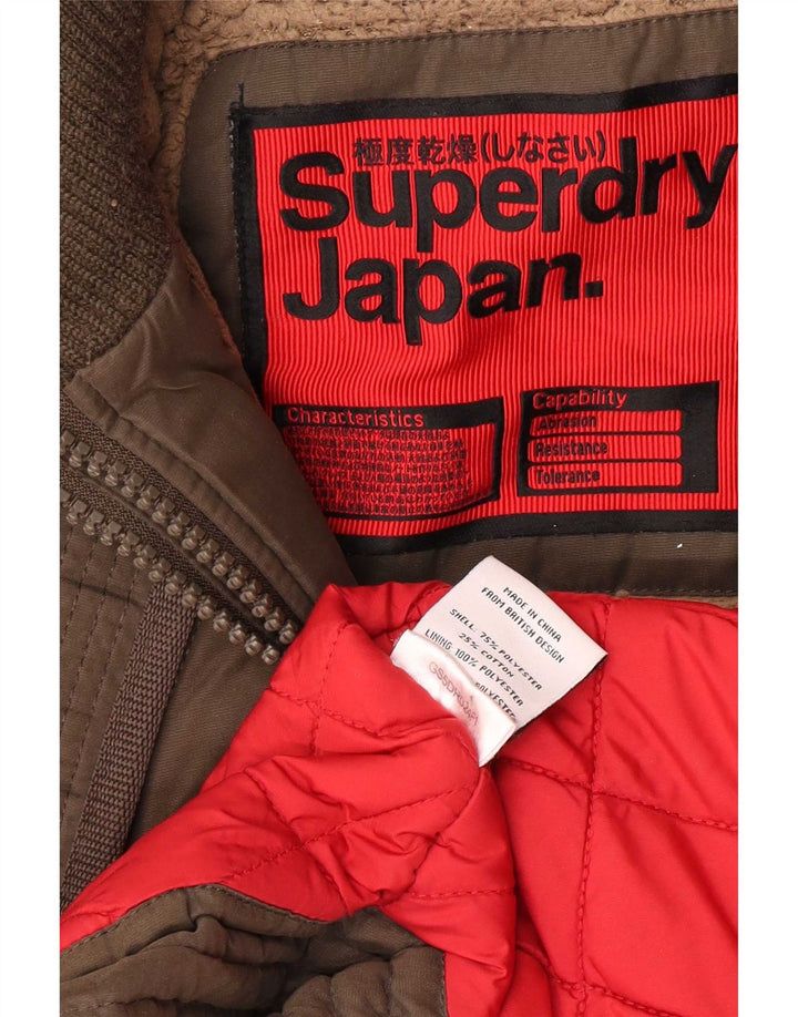 Superdry ženska jakna s kapuljačom UK 8 Small Green Polyester Army