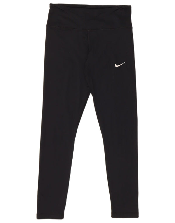 Nike ženske tajice UK 12 srednje crne poliesterske
