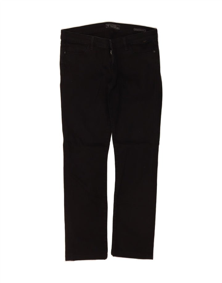 GUESS Womens Straight Jeans W30 L30 Black Cotton Vintage Guess and Second-Hand Guess from Messina Hembry 